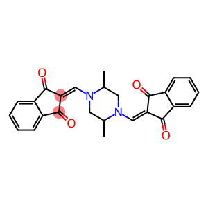 2-({4-[(1,3-dioxo-1,3-dihydro-2H-inden-2-yliden)methyl]-2,5-dimethylpiperazino}methylene)-1H-indene-1,3(2H)-dione