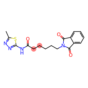 6-(1,3-dioxo-1,3-dihydro-2H-isoindol-2-yl)-N-(5-methyl-1,3,4-thiadiazol-2-yl)hexanamide