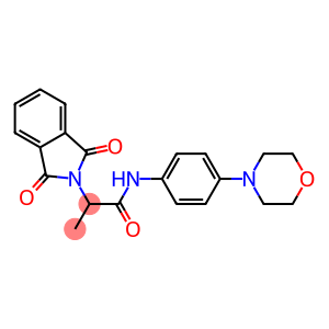 2-(1,3-dioxo-1,3-dihydro-2H-isoindol-2-yl)-N-[4-(4-morpholinyl)phenyl]propanamide