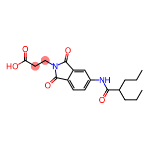 3-{1,3-dioxo-5-[(2-propylpentanoyl)amino]-1,3-dihydro-2H-isoindol-2-yl}propanoic acid