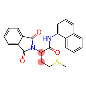 2-(1,3-dioxo-1,3-dihydro-2H-isoindol-2-yl)-4-(methylsulfanyl)-N-(1-naphthyl)butanamide