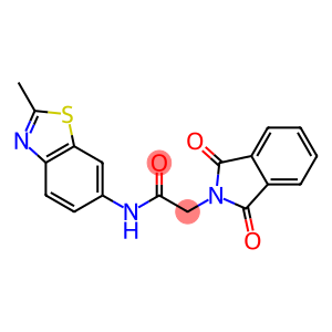 2-(1,3-dioxo-1,3-dihydro-2H-isoindol-2-yl)-N-(2-methyl-1,3-benzothiazol-6-yl)acetamide