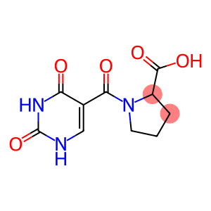 1-[(2,4-dioxo-1,2,3,4-tetrahydropyrimidin-5-yl)carbonyl]pyrrolidine-2-carboxylic acid