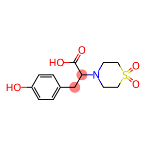 2-(1,1-dioxo-1lambda~6~,4-thiazinan-4-yl)-3-(4-hydroxyphenyl)propanoic acid