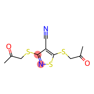 3,5-di[(2-oxopropyl)thio]isothiazole-4-carbonitrile