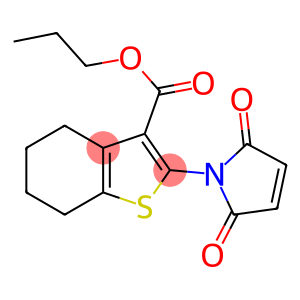 2-(2,5-DIOXO-2,5-DIHYDRO-PYRROL-1-YL)-4,5,6,7-TETRAHYDRO-BENZO[B]THIOPHENE-3-CARBOXYLIC ACID PROPYL ESTER