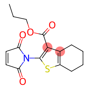 2-(2,5-DIOXO-2,5-DIHYDRO-PYRROL-1-YL)-4,5,6,7-TETRAHYDRO-BENZO[ B ]THIOPHENE-3-CARBOXYLIC ACID PROPYL ESTER