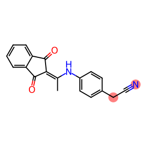 2-(4-{[1-(1,3-dioxo-1,3-dihydro-2H-inden-2-yliden)ethyl]amino}phenyl)acetonitrile