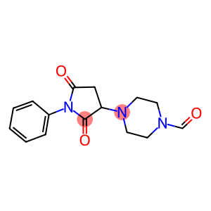 4-(2,5-DIOXO-1-PHENYL-3-PYRROLIDINYL)-1-PIPERAZINECARBALDEHYDE