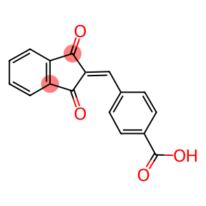 4-((1,3-DIOXOINDAN-2-YLIDENE)METHYL)BENZOIC ACID