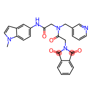 2-(1,3-DIOXO-1,3-DIHYDRO-2H-ISOINDOL-2-YL)-N-{2-[(1-METHYL-1H-INDOL-5-YL)AMINO]-2-OXOETHYL}-N-(3-PYRIDINYLMETHYL)ACETAMIDE