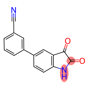 3-(2,3-DIOXO-2,3-DIHYDRO-1H-INDOL-5-YL)BENZONITRILE