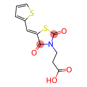 3-(2,4-DIOXO-5-THIOPHEN-2-YLMETHYLENE-THIAZOLIDIN-3-YL)-PROPIONIC ACID