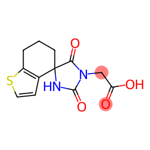 (2',5'-DIOXO-6,7-DIHYDRO-1'H,5H-SPIRO[1-BENZOTHIOPHENE-4,4'-IMIDAZOLIDIN]-1'-YL)ACETIC ACID