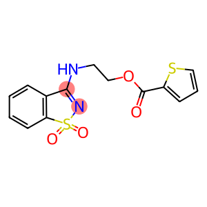 2-[(1,1-dioxido-1,2-benzisothiazol-3-yl)amino]ethyl 2-thiophenecarboxylate