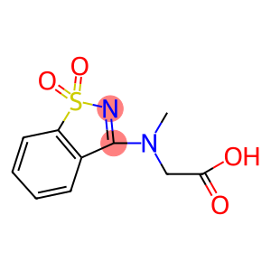 [(1,1-DIOXIDO-1,2-BENZISOTHIAZOL-3-YL)(METHYL)AMINO]ACETIC ACID