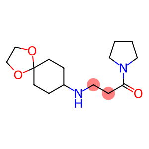 3-{1,4-dioxaspiro[4.5]decan-8-ylamino}-1-(pyrrolidin-1-yl)propan-1-one