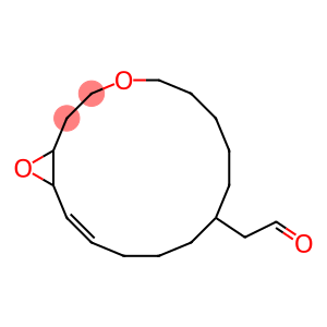 4,17-DIOXABICYCLO(14.1.0)HEPTADEC-14-ENE-10-ACETALDEHYDE,.