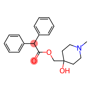 2,2-Diphenylacetic acid (4-hydroxy-1-methylpiperidin-4-yl)methyl ester