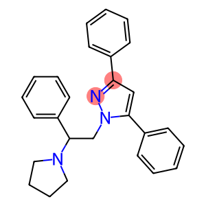 3,5-Diphenyl-1-[2-phenyl-2-(pyrrolidin-1-yl)ethyl]-1H-pyrazole