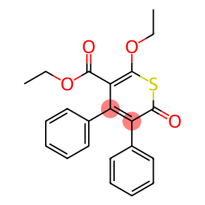 3,4-Diphenyl-2-oxo-6-ethoxy-2H-thiopyran-5-carboxylic acid ethyl ester