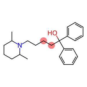 1,1-Diphenyl-5-(2,6-dimethyl-1-piperidinyl)-1-pentanol