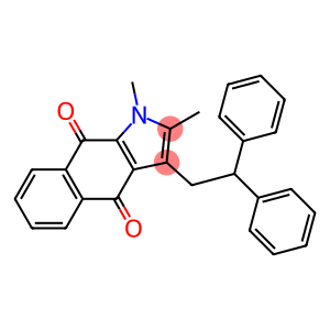 3-(2,2-Diphenylethyl)-1,2-dimethyl-1H-benz[f]indole-4,9-dione