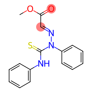 (2,4-Diphenylthiosemicarbazono)acetic acid methyl ester