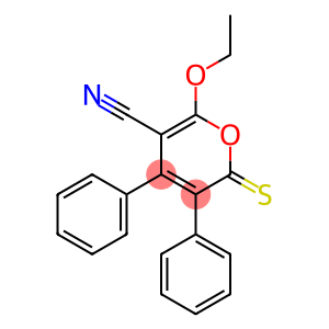 3,4-Diphenyl-2-thioxo-6-ethoxy-2H-pyran-5-carbonitrile