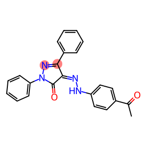 1,3-diphenyl-1H-pyrazole-4,5-dione 4-[N-(4-acetylphenyl)hydrazone]