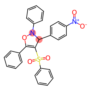 2,5-Diphenyl-3-(4-nitrophenyl)-4-(phenylsulfonyl)-4-isoxazoline