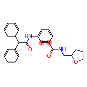 3-[(2,2-diphenylacetyl)amino]-N-(tetrahydro-2-furanylmethyl)benzamide