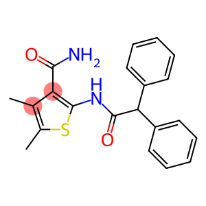 2-[(2,2-diphenylacetyl)amino]-4,5-dimethyl-3-thiophenecarboxamide