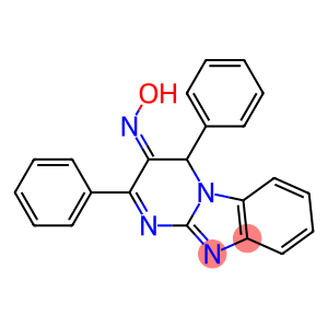 2,4-diphenylpyrimido[1,2-a]benzimidazol-3(4H)-one oxime