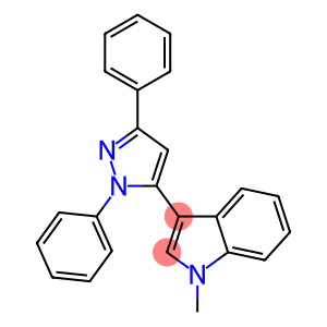 3-(1,3-diphenyl-1H-pyrazol-5-yl)-1-methyl-1H-indole