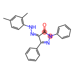 1,3-diphenyl-1H-pyrazole-4,5-dione 4-[(2,4-dimethylphenyl)hydrazone]