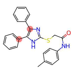 2-[(4,5-DIPHENYL-1H-IMIDAZOL-2-YL)THIO]-N-(4-METHYLPHENYL)ACETAMIDE