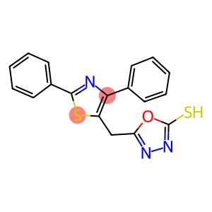 5-[(2,4-DIPHENYL-1,3-THIAZOL-5-YL)METHYL]-1,3,4-OXADIAZOL-2-YLHYDROSULFIDE