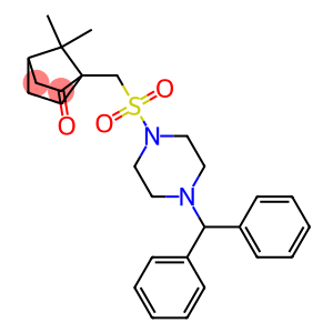 1-(((4-(DIPHENYLMETHYL)PIPERAZINYL)SULFONYL)METHYL)-7,7-DIMETHYLBICYCLO[2.2.1]HEPTAN-2-ONE