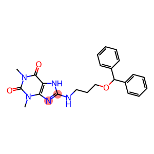 8-[N-(2-DiphenylMethoxyethyl)-N,N- diMethylaMiniuM]-1,3-diMethylxanthine inner salt