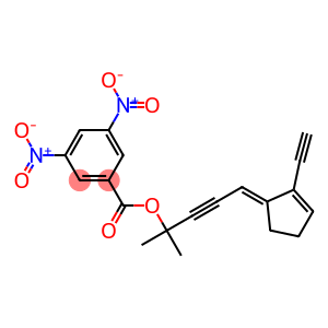 3,5-Dinitrobenzoic acid 4-(2-ethynyl-2-cyclopenten-1-ylidene)-1,1-dimethyl-2-butynyl ester