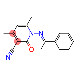 4,6-dimethyl-2-oxo-1-{[(E)-1-phenylethylidene]amino}-1,2-dihydro-3-pyridinecarbonitrile