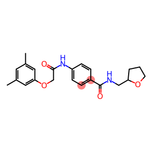 4-{[2-(3,5-dimethylphenoxy)acetyl]amino}-N-(tetrahydro-2-furanylmethyl)benzamide