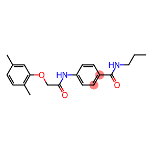 4-{[2-(2,5-dimethylphenoxy)acetyl]amino}-N-propylbenzamide