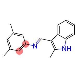 3,5-dimethyl-N-[(E)-(2-methyl-1H-indol-3-yl)methylidene]aniline