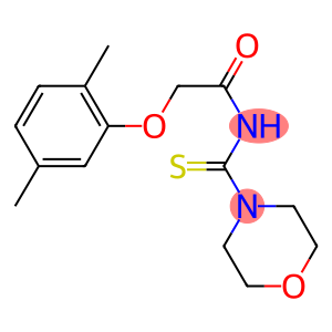 2-(2,5-dimethylphenoxy)-N-(4-morpholinylcarbothioyl)acetamide