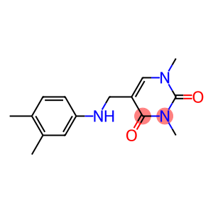 5-{[(3,4-dimethylphenyl)amino]methyl}-1,3-dimethyl-1,2,3,4-tetrahydropyrimidine-2,4-dione