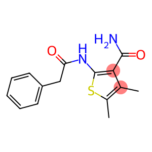 4,5-dimethyl-2-[(2-phenylacetyl)amino]-3-thiophenecarboxamide