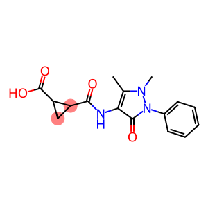 2-{[(1,5-dimethyl-3-oxo-2-phenyl-2,3-dihydro-1H-pyrazol-4-yl)amino]carbonyl}cyclopropanecarboxylic acid