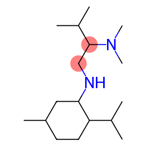 dimethyl(3-methyl-1-{[5-methyl-2-(propan-2-yl)cyclohexyl]amino}butan-2-yl)amine